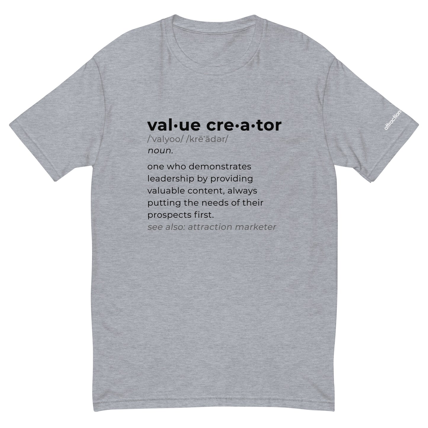 Word Definition: Value Creator T-shirt (Unisex)