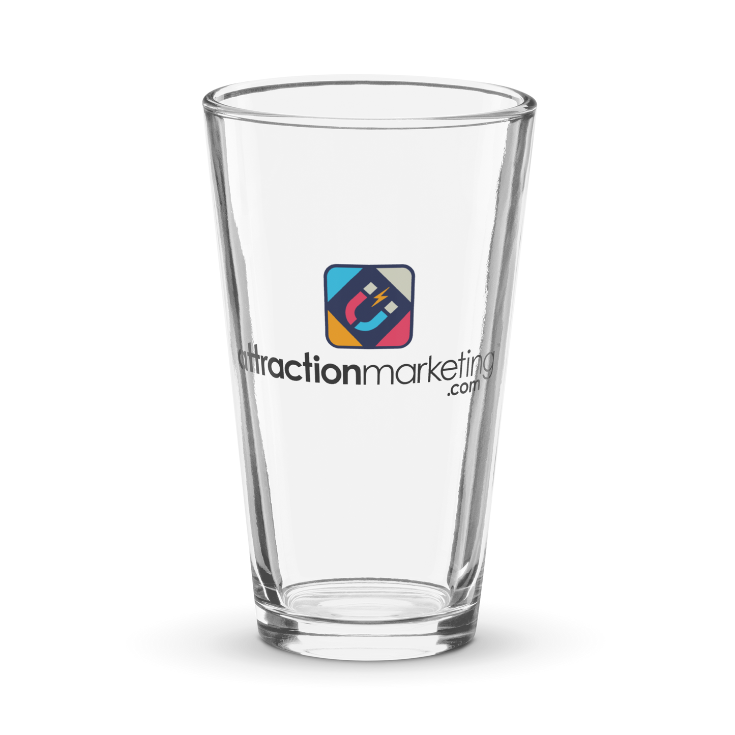 16oz Attraction Marketing.com Pint Glass