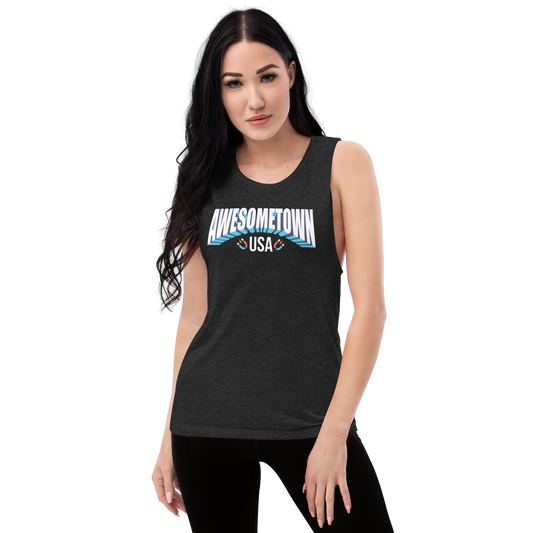 Awesometown USA Ladies’ Muscle Tank