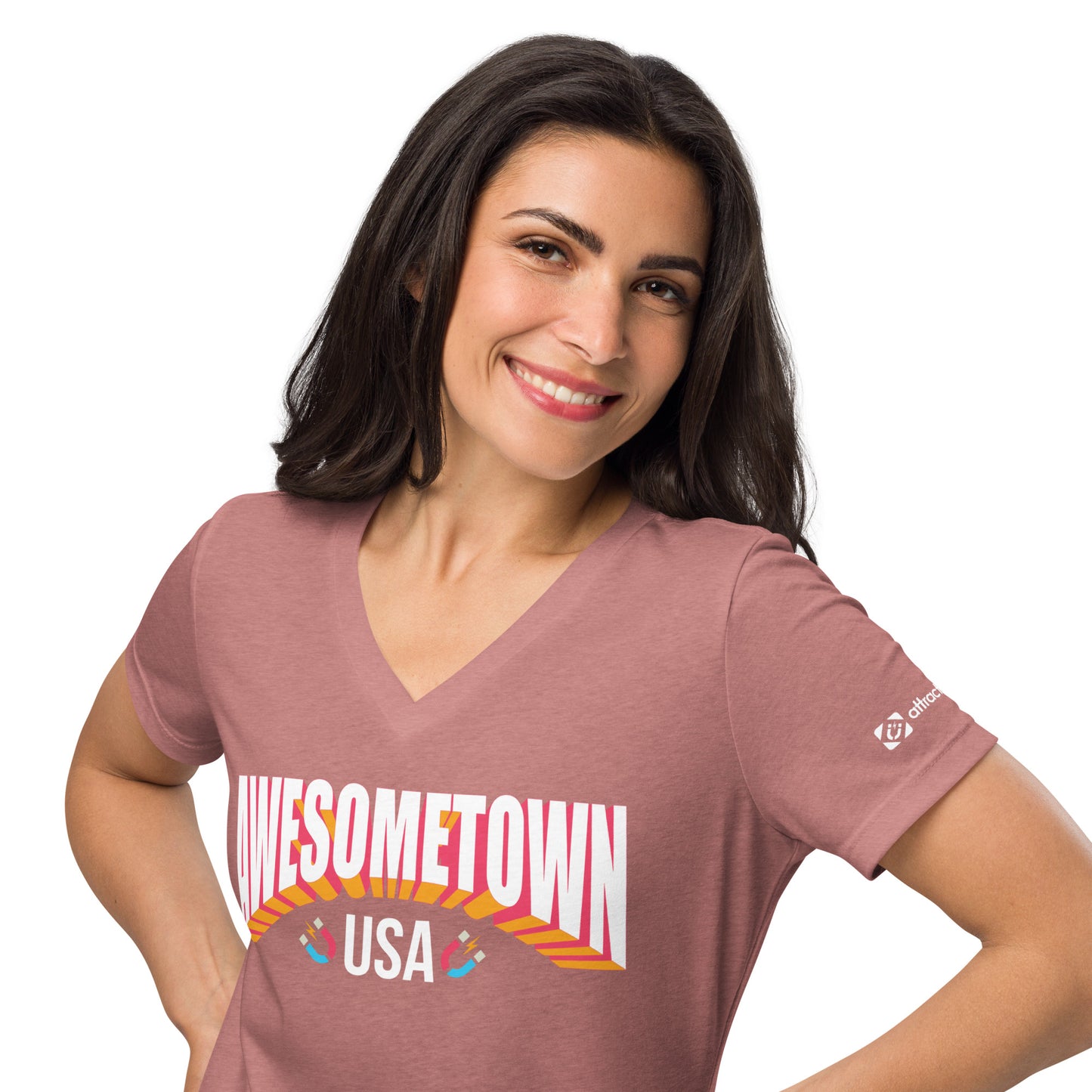 Awesometown USA Women's V-Neck T-Shirt