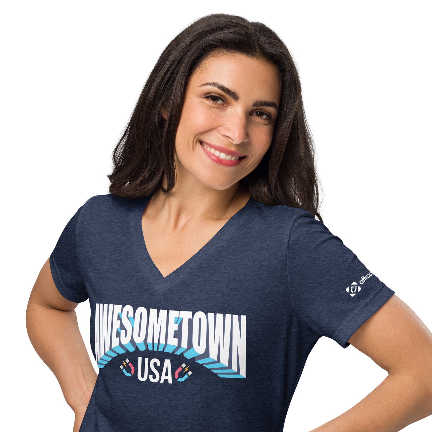 Awesometown USA Women's V-Neck T-Shirt