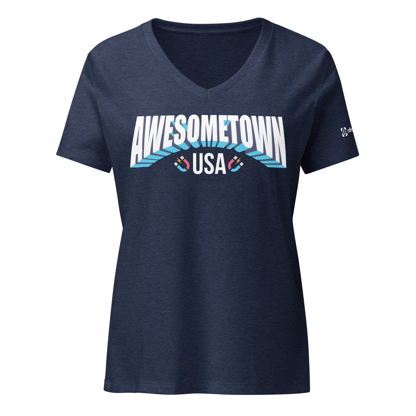 Awesometown USA Women's V-Neck T-Shirt