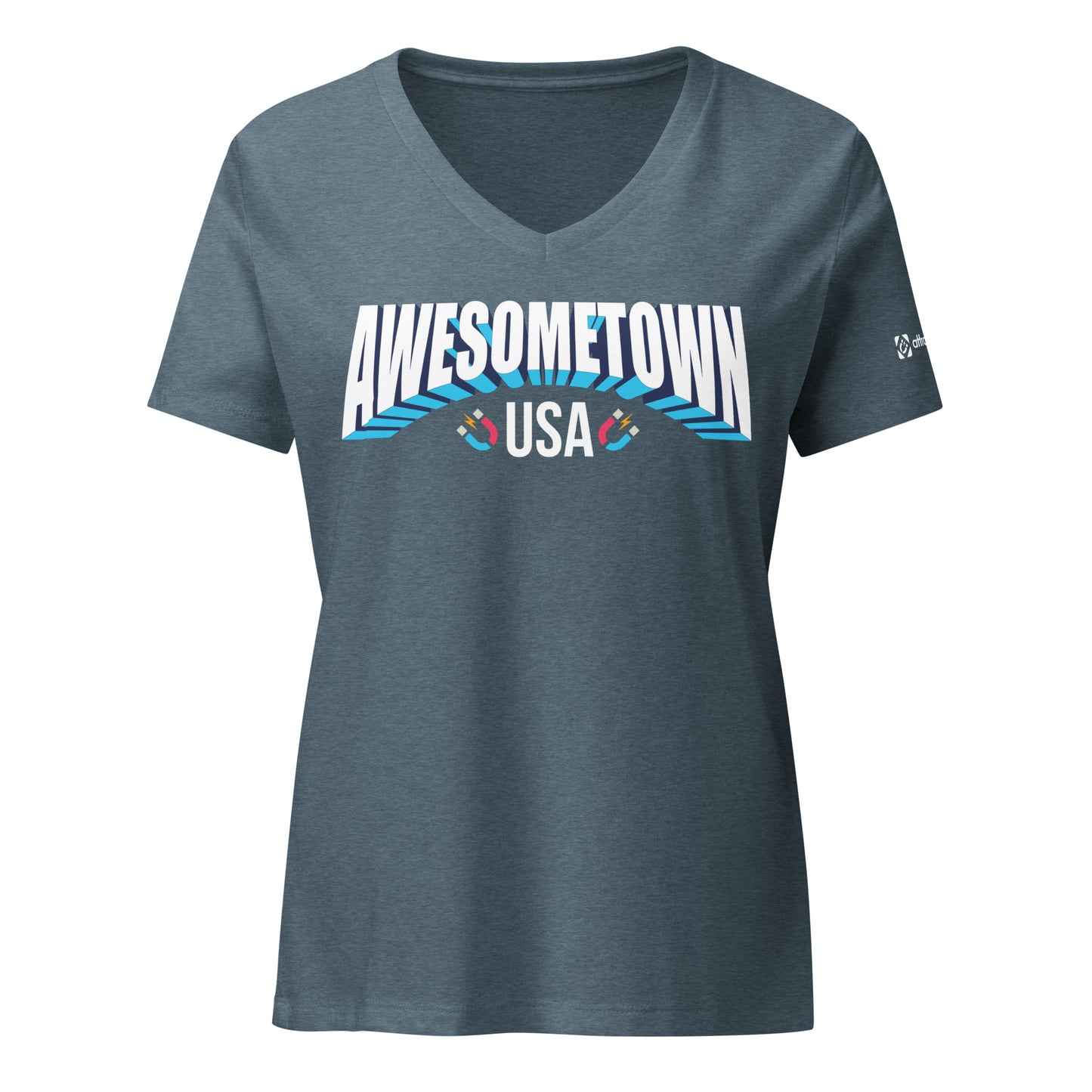 Awesometown USA Women's V-Neck T-Shirt