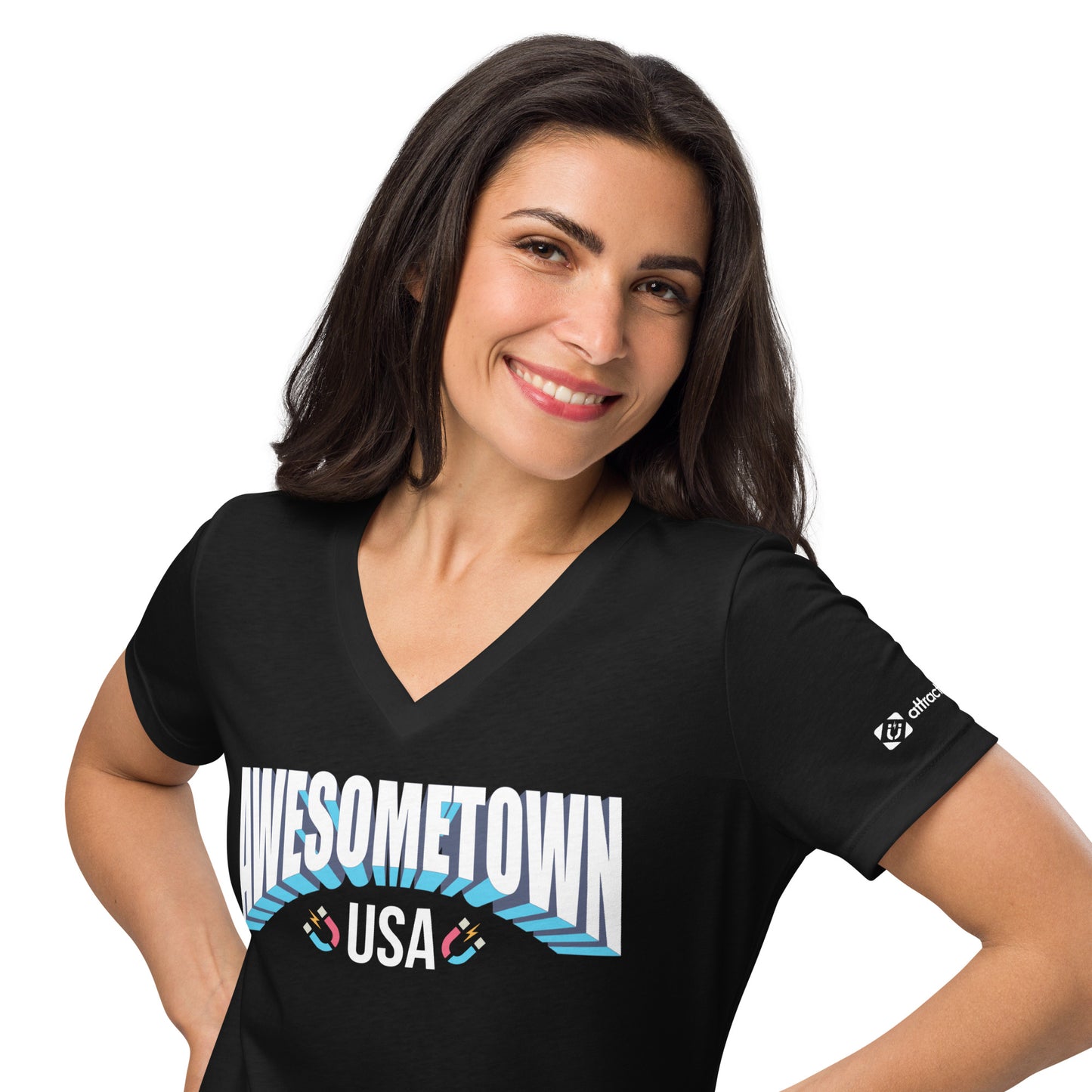 Awesometown USA Women's V-Neck T-Shirt