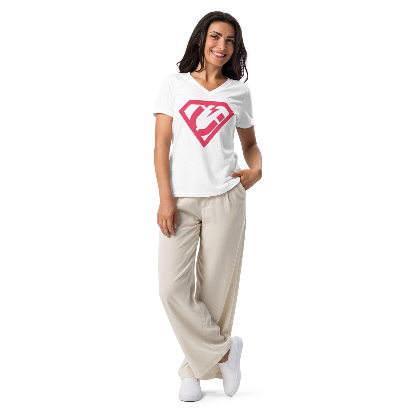 Super Woman Attraction Marketer V-Neck T-shirt