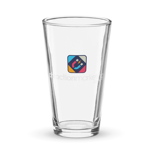 16oz Attraction Marketing.com Pint Glass