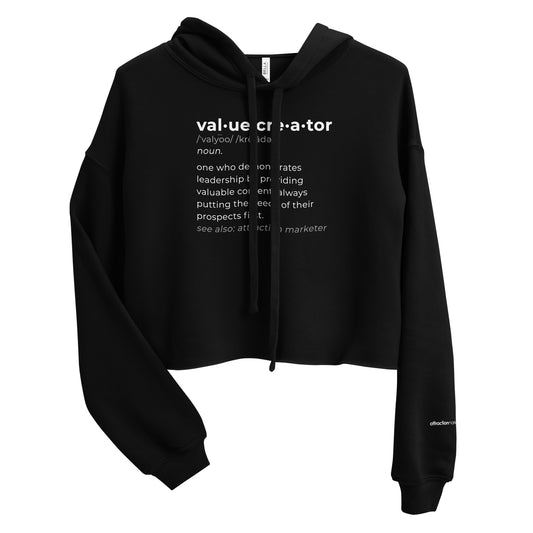 Value Creator Crop Hoodie